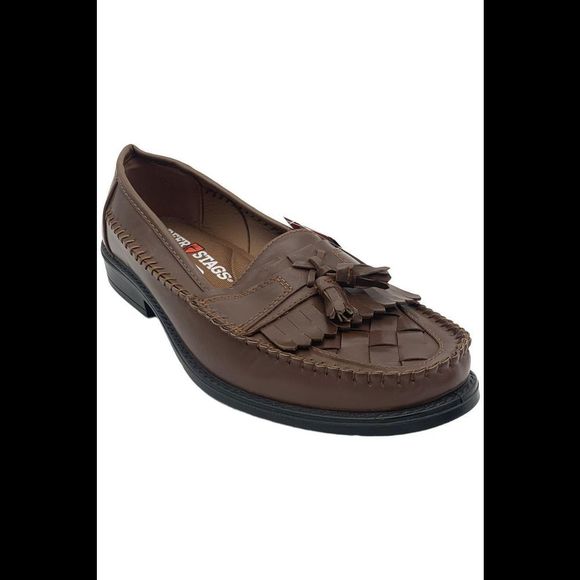 Deer Stags Men's Herman Tassel Loafer Brown - Wide - Picture 1 of 3